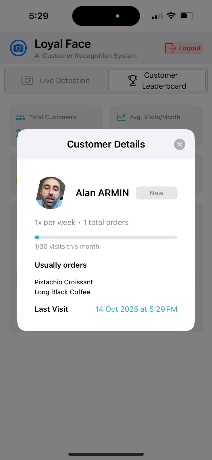 Live Face Recognition